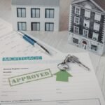 Concept of mortgage loan approval.